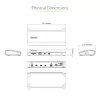 StarTech.com Thunderbolt 4 Dock, 96W maitinimas, vienas 8K / du monitoriai 4K 60Hz, 3xTB4/USB4 prievadai, 4xUSB-A, SD, GbE, Thunderbolt 4 dokų stotelė, skirta Windows arba TB3 MacBook, 0,8 m kabelis