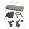 StarTech.com Thunderbolt 4 Dock, 96W maitinimas, vienas 8K / du monitoriai 4K 60Hz, 3xTB4/USB4 prievadai, 4xUSB-A, SD, GbE, Thunderbolt 4 dokų stotelė, skirta Windows arba TB3 MacBook, 0,8 m kabelis