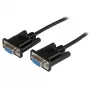 StarTech.com 1 m juodas DB9 RS232 nuoseklus nulinio modemo kabelis F/F
