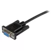 StarTech.com 1 m juodas DB9 RS232 nuoseklus nulinio modemo kabelis F/F