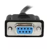 StarTech.com 1 m juodas DB9 RS232 nuoseklus nulinio modemo kabelis F/F