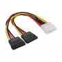 InLine vidinis maitinimo Y-kabelis 1x 5,25 colio / 2x SATA maitinimas 0,20 m