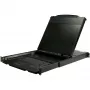 StarTech.com RKCOND17HD 1U KVM konsolė stovui su dvigubais bėgeliais, 17,3" (43,9 cm) LCD 1920 x 1080, vienas DVI/VGA prievadas, amerikietiška QWERTY klaviatūra, USB, kabeliai komplekte, 44230 MTBF, juoda