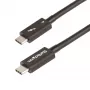 StarTech.com 1,6 pėdų Thunderbolt 4 laidas – 40 Gbps – 100 W PD – 4K/8K vaizdas – Intel sertifikuotas Thunderbolt laidas – suderinamas su USB 4 / Thunderbolt 3 / USB 3.2 / USB Type-C / DisplayPort