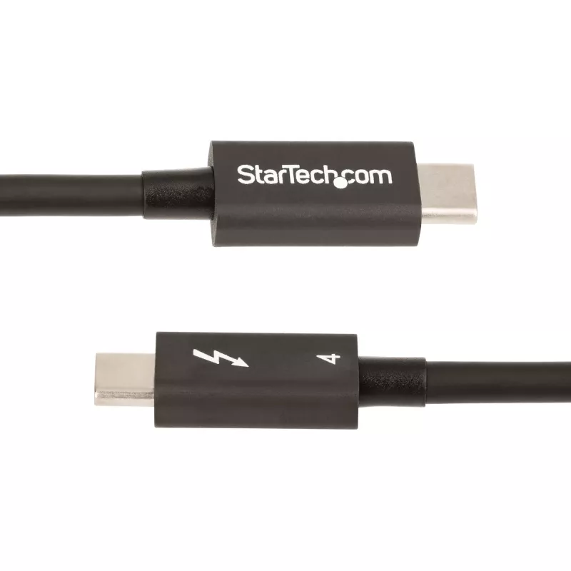 StarTech.com 1,6 pėdų Thunderbolt 4 laidas – 40 Gbps – 100 W PD – 4K/8K vaizdas – Intel sertifikuotas Thunderbolt laidas – suderinamas su USB 4 / Thunderbolt 3 / USB 3.2 / USB Type-C / DisplayPort