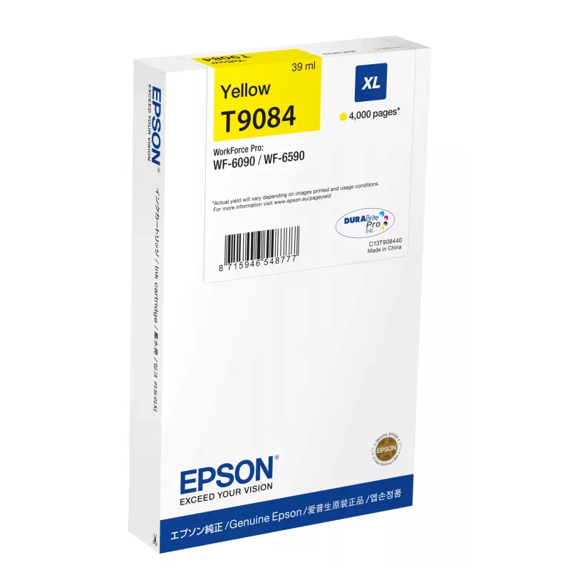 Epson C13T90844N rašalo kasetė 1 vnt. Originali Didelės talpos (XL) geltona