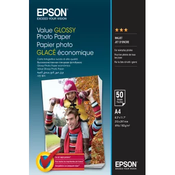 Epson Value Glossy Photo Paper A4 blizgus nuotraukų popierius 183 g/m² 50 lapų