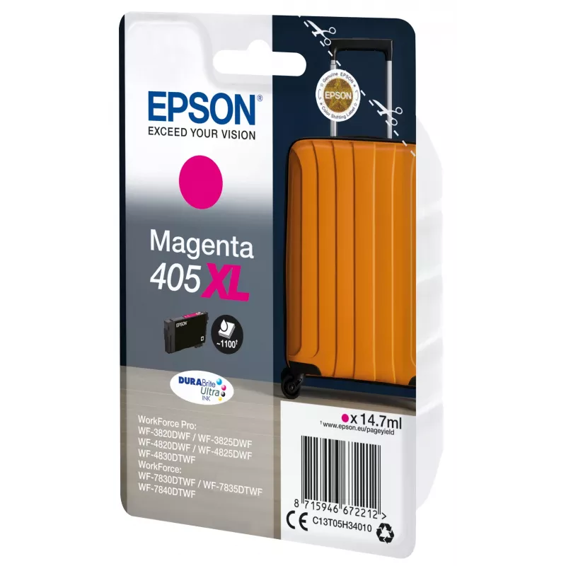 Epson 405XL originalus kasetė didelės talpos (XL) rausvai raudona (magenta) 14,7 ml