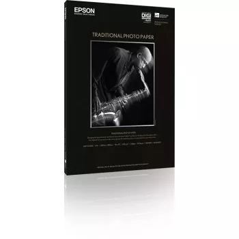 Epson Traditional Photo Paper, matinis blizgus fotopopierius, A3+, 330 g/m², 25 lapų