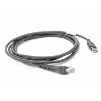 Zebra CBA-U21-S07ZBR ekranuotas serijinis kabelis 2,1 m USB EAS juodas