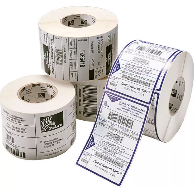 Zebra Z-Select 2000T balti lipnūs etikečių ritiniai, 57x32 mm, 2100 vnt.