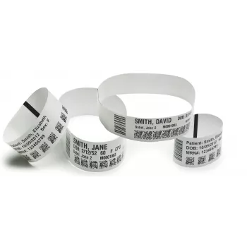 Zebra Z-Band UltraSoft 25 x 279, minkštas poliuretano identifikavimo raištis tiesioginei terminei spaudai