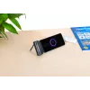 Manhattan nešiojamas powerbank su integruotu USB-C kištuku, 5000 mAh, iki 10W išvestis, stovelis, juoda, 1 metų garantija