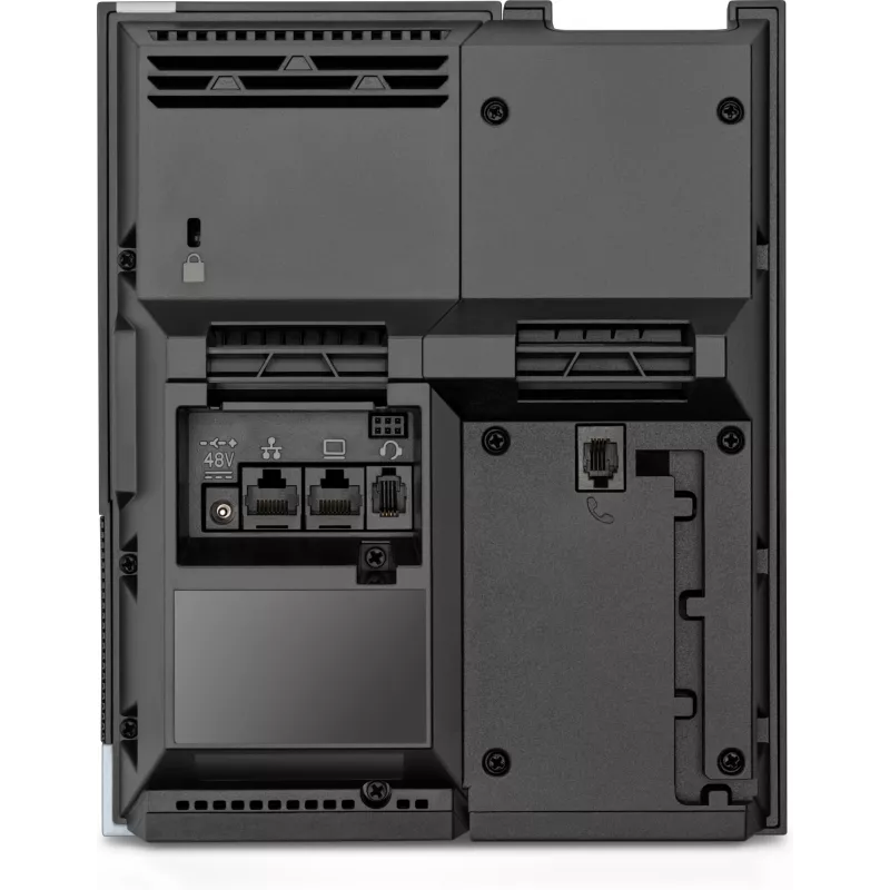 HP Poly CCX 500 versijinis daugialypės terpės telefonas su atviru SIP ir PoE palaikymu