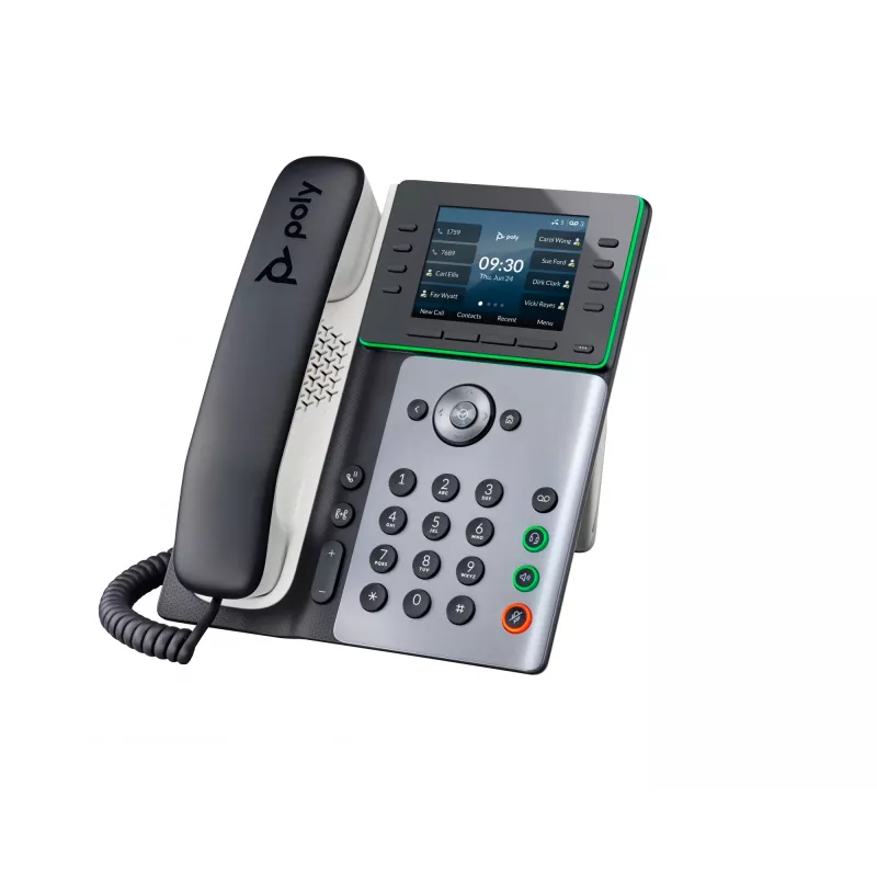 IP telefonas HP Poly Edge E300 su PoE, IPS ekranu 320x240, 4:3