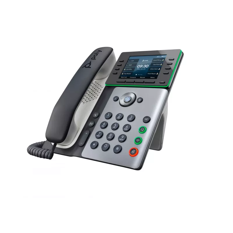 IP telefonas HP Poly Edge E300 su PoE, IPS ekranu 320x240, 4:3