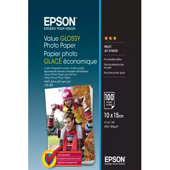 Epson Value Glossy Photo Paper blizgus fotopopierius 10x15 cm 100 lapų