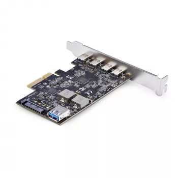 StarTech.com 5 prievadų USB PCIe kortelė, USB 3.2 10Gbps, PCI Express kortelė su 4x USB-C prievadais, 1x USB-A vidiniu prievadu, USB PCIe valdiklio kortelė, Windows/macOS/Linux