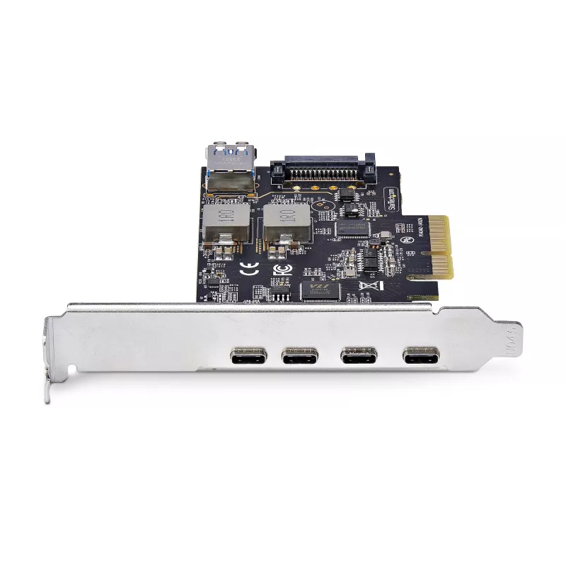 StarTech.com 5 prievadų USB PCIe kortelė, USB 3.2 10Gbps, PCI Express kortelė su 4x USB-C prievadais, 1x USB-A vidiniu prievadu, USB PCIe valdiklio kortelė, Windows/macOS/Linux