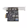 StarTech.com 5 prievadų USB PCIe kortelė, USB 3.2 10Gbps, PCI Express kortelė su 4x USB-C prievadais, 1x USB-A vidiniu prievadu, USB PCIe valdiklio kortelė, Windows/macOS/Linux