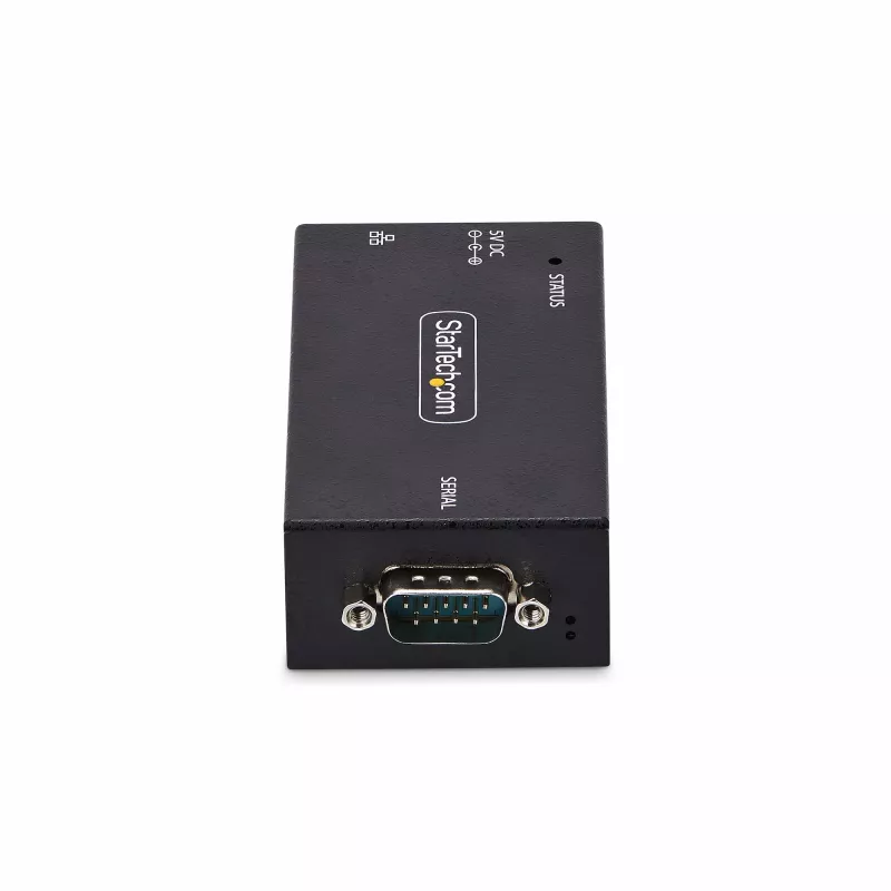 StarTech.com 1 prievado nuoseklioji į Ethernet adapteris, IP nuosekliojo įrenginio serveris nuotoliniams RS232 įrenginiams, montuojamas ant sienos/DIN bėgio, metalinis korpusas, RJ45 LAN į DB9 nuosekliojo keitiklis