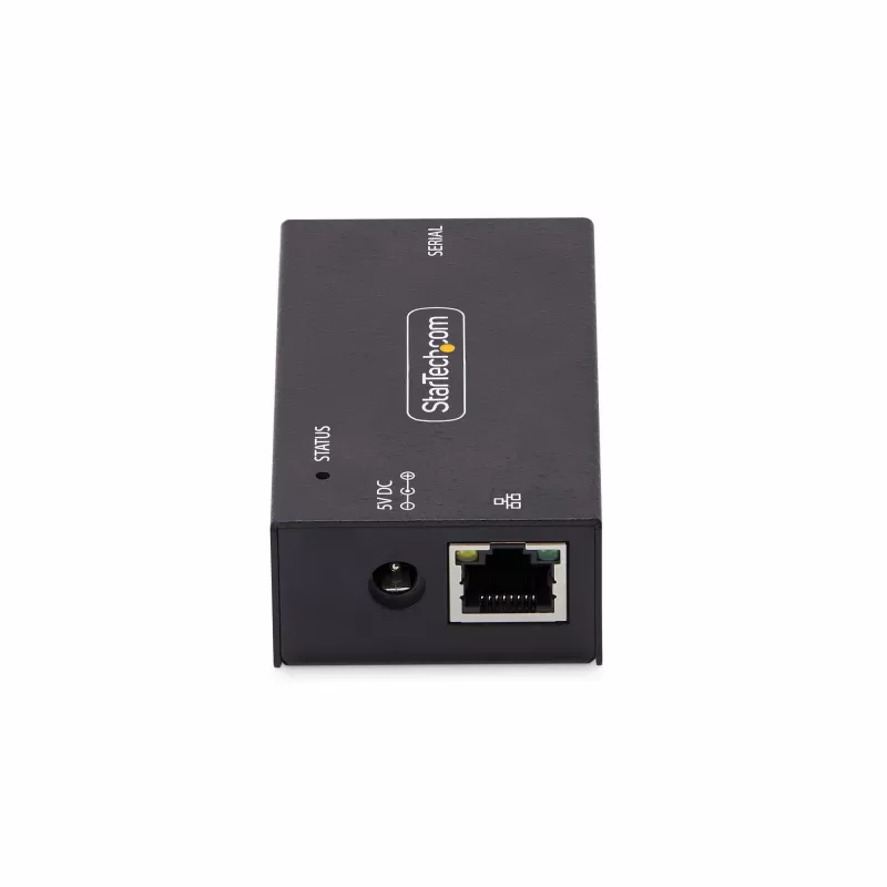 StarTech.com 1 prievado nuoseklioji į Ethernet adapteris, IP nuosekliojo įrenginio serveris nuotoliniams RS232 įrenginiams, montuojamas ant sienos/DIN bėgio, metalinis korpusas, RJ45 LAN į DB9 nuosekliojo keitiklis