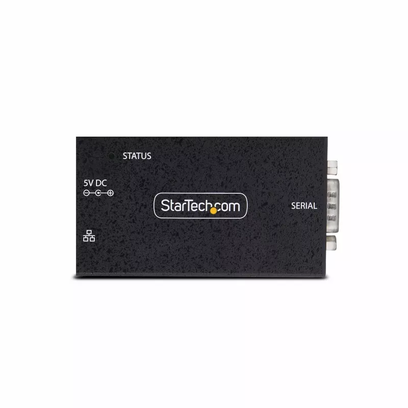 StarTech.com 1 prievado nuoseklioji į Ethernet adapteris, IP nuosekliojo įrenginio serveris nuotoliniams RS232 įrenginiams, montuojamas ant sienos/DIN bėgio, metalinis korpusas, RJ45 LAN į DB9 nuosekliojo keitiklis