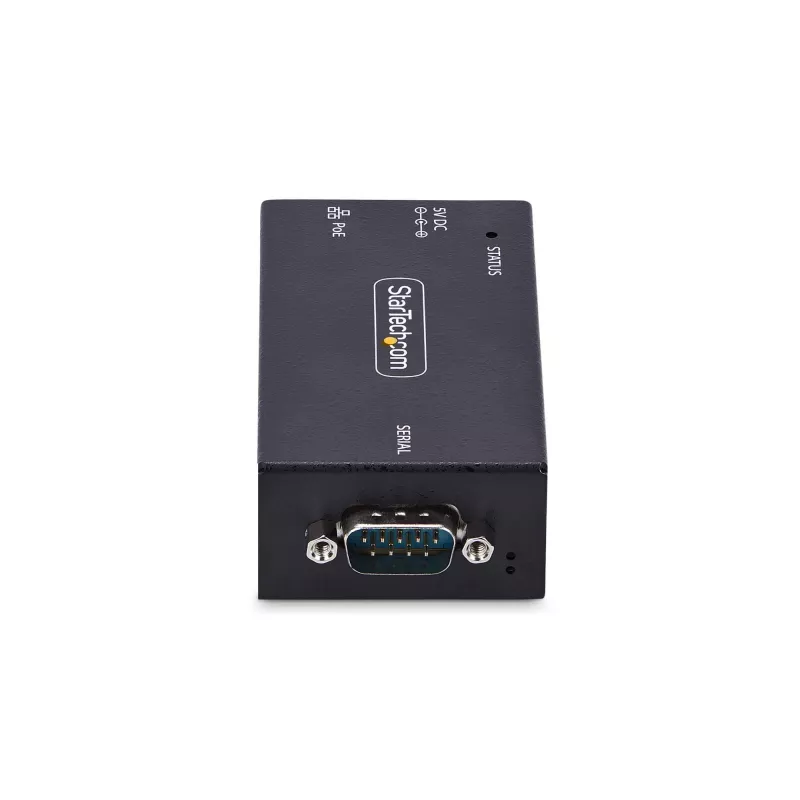 StarTech.com 1 prievado nuosekliojo prievado į Ethernet adapteris su PoE, IP nuosekliojo įrenginio serveris nuotoliniams RS232 įrenginiams, montuojamas ant sienos/DIN bėgio, RJ45 LAN į DB9 keitiklis, TAA