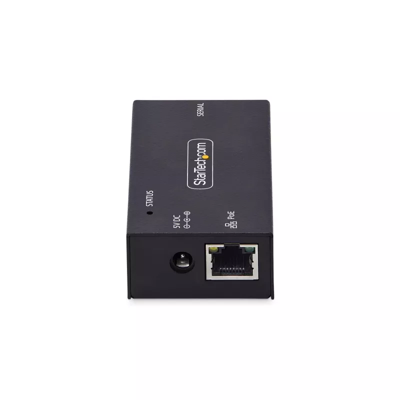 StarTech.com 1 prievado nuosekliojo prievado į Ethernet adapteris su PoE, IP nuosekliojo įrenginio serveris nuotoliniams RS232 įrenginiams, montuojamas ant sienos/DIN bėgio, RJ45 LAN į DB9 keitiklis, TAA