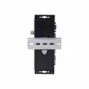 StarTech.com 4 prievadų nuosekliojo prievado į Ethernet adapteris, IP nuosekliųjų įrenginių serveris nuotoliniams RS232 įrenginiams, montuojamas ant sienos/DIN bėgio, metalinis korpusas, RJ45 LAN į DB9 nuoseklųjį keitiklis