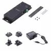 StarTech.com 4 prievadų nuosekliojo prievado į Ethernet adapteris, IP nuosekliųjų įrenginių serveris nuotoliniams RS232 įrenginiams, montuojamas ant sienos/DIN bėgio, metalinis korpusas, RJ45 LAN į DB9 nuoseklųjį keitiklis