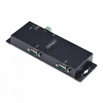 StarTech.com 2 prievadų nuoseklioji į Ethernet adapteris, IP nuosekliojo įrenginio serveris nuotoliniams RS232 įrenginiams, montuojamas ant sienos/DIN bėgio, metalinis korpusas, RJ45 LAN į DB9 nuoseklųjį keitiklį
