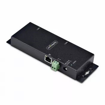 StarTech.com 2 prievadų nuoseklioji į Ethernet adapteris, IP nuosekliojo įrenginio serveris nuotoliniams RS232 įrenginiams, montuojamas ant sienos/DIN bėgio, metalinis korpusas, RJ45 LAN į DB9 nuoseklųjį keitiklį