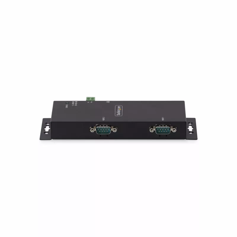 StarTech.com 2 prievadų nuoseklioji į Ethernet adapteris, IP nuosekliojo įrenginio serveris nuotoliniams RS232 įrenginiams, montuojamas ant sienos/DIN bėgio, metalinis korpusas, RJ45 LAN į DB9 nuoseklųjį keitiklį