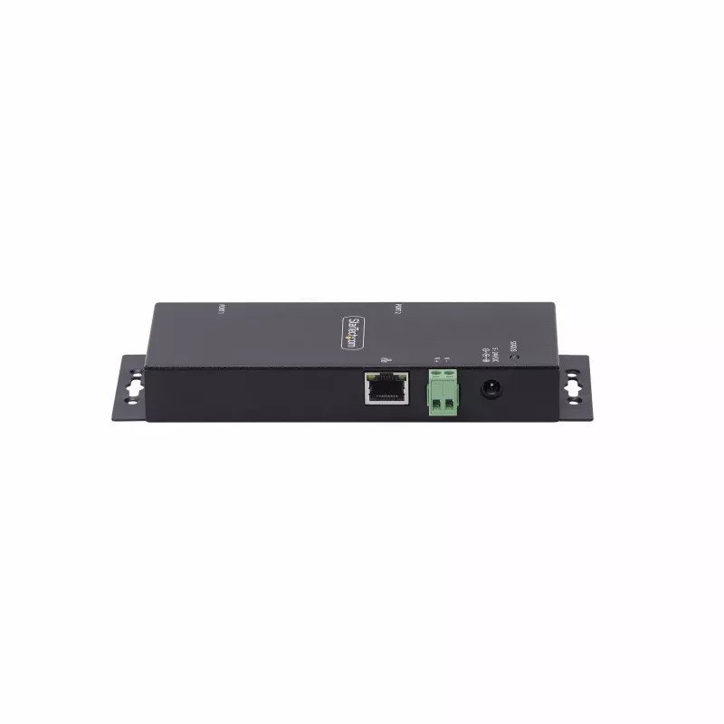 StarTech.com 2 prievadų nuoseklioji į Ethernet adapteris, IP nuosekliojo įrenginio serveris nuotoliniams RS232 įrenginiams, montuojamas ant sienos/DIN bėgio, metalinis korpusas, RJ45 LAN į DB9 nuoseklųjį keitiklį
