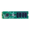 StarTech.com 4 prievadų M.2 į SATA adapterio kortelė, M.2 PCIe 3.0 į SATA HDD/SSD plėtinio kortelė, ASM1064 mikroschema, M.2 NVMe į 4x HDD/SSD, skirta Windows/macOS/Linux