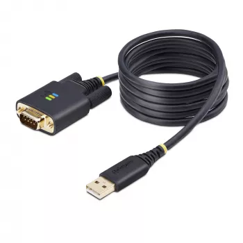 StarTech.com 2m USB į RS232 adapterio laidas, COM išlaikymas, keičiami varžtai/veržlės, USB-A į DB9, FTDI IC, ESD apsauga, Windows/macOS/Linux