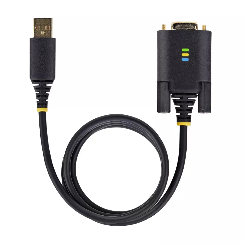 StarTech.com 2m USB į RS232 adapterio laidas, COM išlaikymas, keičiami varžtai/veržlės, USB-A į DB9, FTDI IC, ESD apsauga, Windows/macOS/Linux