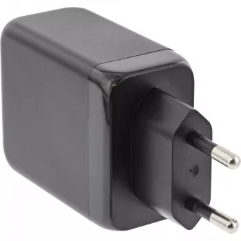 InLine USB PD maitinimo blokas, GaN įkroviklis, 3 prievadai, Dvigubas USB-C + USB-A, 65 W