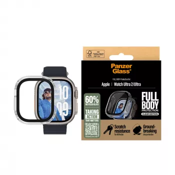 PanzerGlass® Pilnas Kėbulas Skaidrus Apple Watch Ultra 3 | Ultra 2 | Ultra | 49mm
