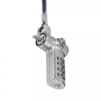 StarTech.com Universal Laptop Cable Lock 6.6ft (2m) – rakinama kabelinė spyna nešiojamam kompiuteriui, suderinama su Noble Wedge®/Nano/K-Slot, serijinė kombinacinė spyna, TAA