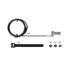 StarTech.com Universal Laptop Cable Lock 6.6ft (2m) – rakinama kabelinė spyna nešiojamam kompiuteriui, suderinama su Noble Wedge®/Nano/K-Slot, serijinė kombinacinė spyna, TAA