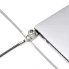 StarTech.com Slim Lock Noble Wedge® suderinama spyna, 1,5 m fiksavimo kabelis, apsauga nuo vagystės nešiojamam kompiuteriui, pjovimui atsparus plieninis kabelis, raktinė spyna