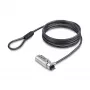 StarTech.com Slim Lock Nano Slot suderinama, 2 m fiksavimo kabelis, apsauga nuo vagystės nešiojamam kompiuteriui, pjovimui atsparus plieninis kabelis, 4 skaitmenų kodas