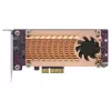 QNAP QM2-2P-244A PCIe M.2 NVMe adapterio kortelė