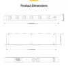 StarTech.com 50 cm mėlynas CAT8 Ethernet kabelis, S/FTP, 26AWG, grynas varis, LSZH, 25G/40G, 2000 MHz, 100W PoE++