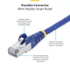 StarTech.com 50 cm mėlynas CAT8 Ethernet kabelis, S/FTP, 26AWG, grynas varis, LSZH, 25G/40G, 2000 MHz, 100W PoE++