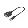 StarTech.com 1 pėdos (30 cm) USB į RS232 nuoseklųjį adapterio kabelis su COM išlaikymu ir keičiamomis veržlėmis/varžtais, USB-A į DB9, FTDI mikroschema, ESD apsauga, Windows/macOS/Linux