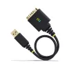 StarTech.com 1 pėdos (30 cm) USB į RS232 nuoseklųjį adapterio kabelis su COM išlaikymu ir keičiamomis veržlėmis/varžtais, USB-A į DB9, FTDI mikroschema, ESD apsauga, Windows/macOS/Linux