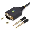StarTech.com 1 pėdos (30 cm) USB į RS232 nuoseklųjį adapterio kabelis su COM išlaikymu ir keičiamomis veržlėmis/varžtais, USB-A į DB9, FTDI mikroschema, ESD apsauga, Windows/macOS/Linux